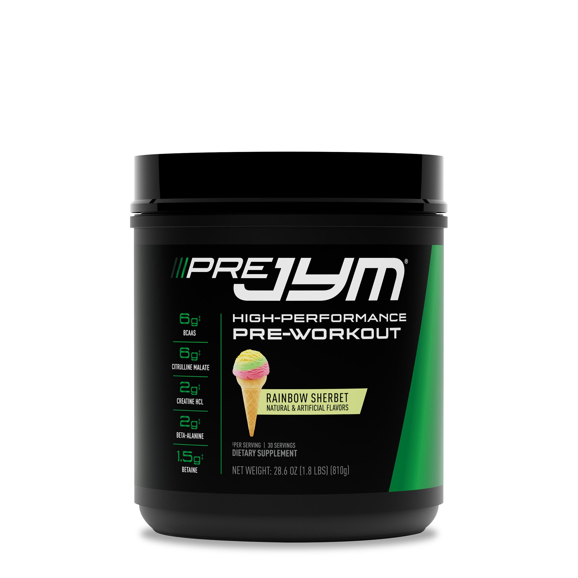 Pre Jym Pre-Workout - Rainbow Sherbet&nbsp;(30 Servings) Rainbow Sherbet | GNC